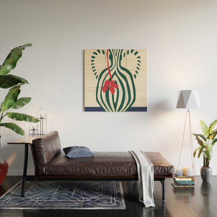 Minimalistic Vase 1 Wood Wall Art Gallery Image 2