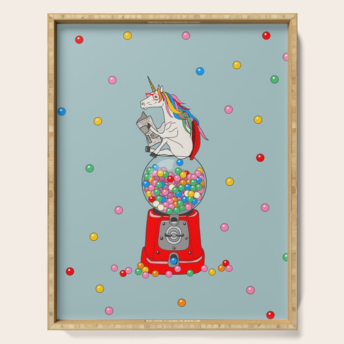 Unicorn Gumball Poop Serving Tray Gallery Image 1