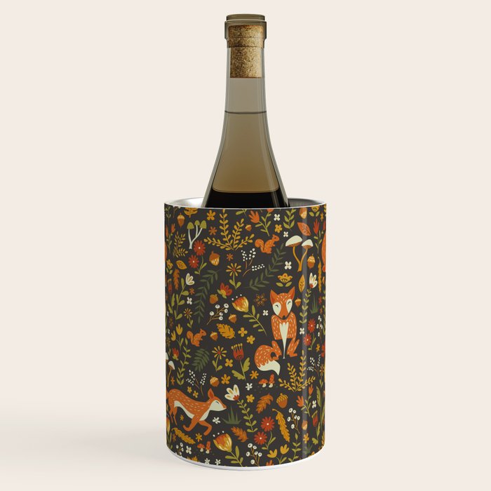 Fox in an Autumn Garden Wine Chiller Gallery Image 1