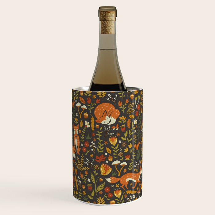 Fox in an Autumn Garden Wine Chiller Gallery Image 3
