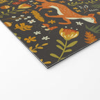 Fox in an Autumn Garden Welcome Mat Gallery Image 2