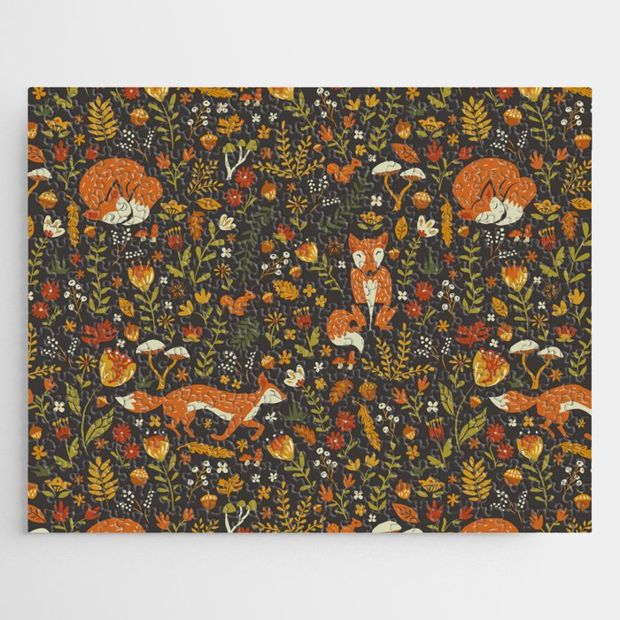 Fox in an Autumn Garden Jigsaw Puzzle Gallery Image 1