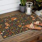 Fox in an Autumn Garden Outdoor Rug Gallery Image 2