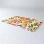 Grapefruit Blooms â Pink & White Rug Gallery Image 3