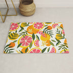 Grapefruit Blooms â Pink & White Rug Gallery Image 1