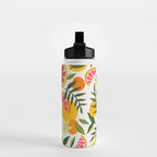 Grapefruit Blooms â Pink & White Water Bottle Gallery Image 2