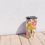 Grapefruit Blooms â Pink & White Travel Mug Gallery Image 4