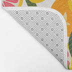 Grapefruit Blooms â Pink & White Bath Mat Gallery Image 2