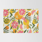 Grapefruit Blooms â Pink & White Rug Gallery Image 2
