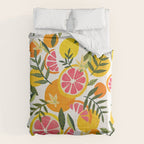 Grapefruit Blooms â Pink & White Comforter Gallery Image 6