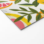 Grapefruit Blooms â Pink & White Welcome Mat Gallery Image 2