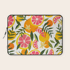 Grapefruit Blooms â Pink & White Laptop Sleeve Gallery Image 1