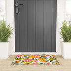 Grapefruit Blooms â Pink & White Welcome Mat Gallery Image 3