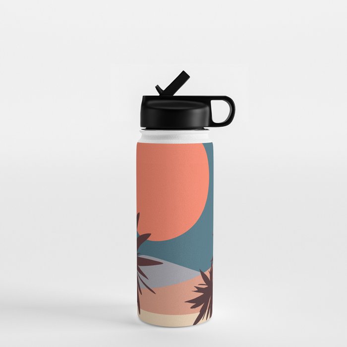 Abstract Landscape 13 Portrait Water Bottle Gallery Image 1