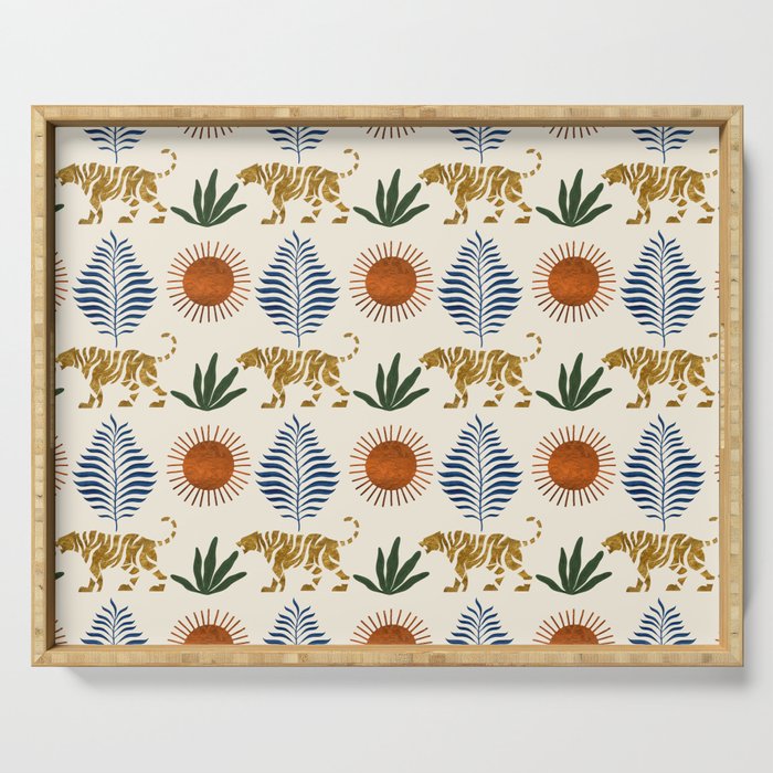Jungle Tiger Print Serving Tray Gallery Image 1