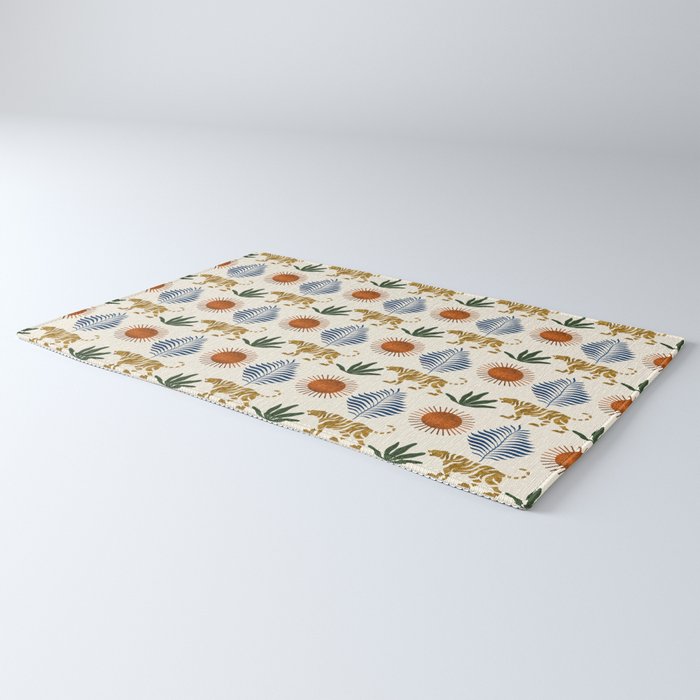 Jungle Tiger Print Rug Gallery Image 3
