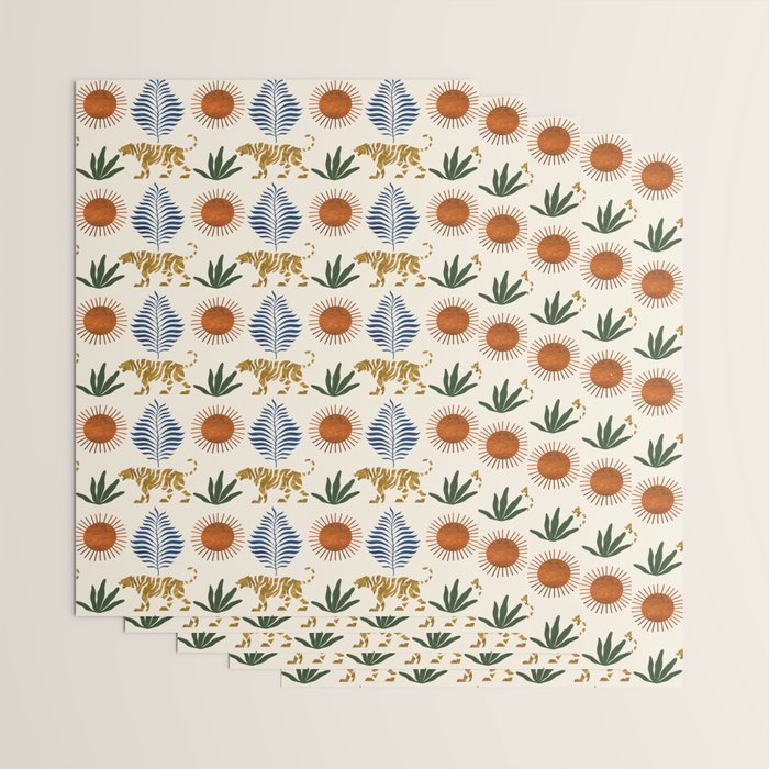 Jungle Tiger Print Wrapping Paper Gallery Image 3