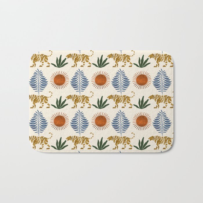 Jungle Tiger Print Bath Mat Gallery Image 1