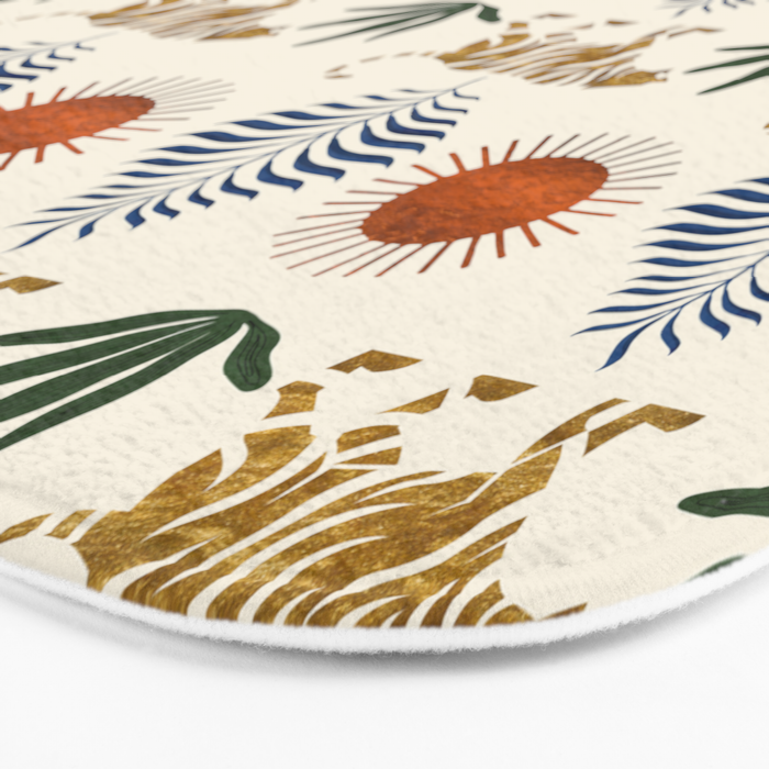 Jungle Tiger Print Bath Mat Gallery Image 3