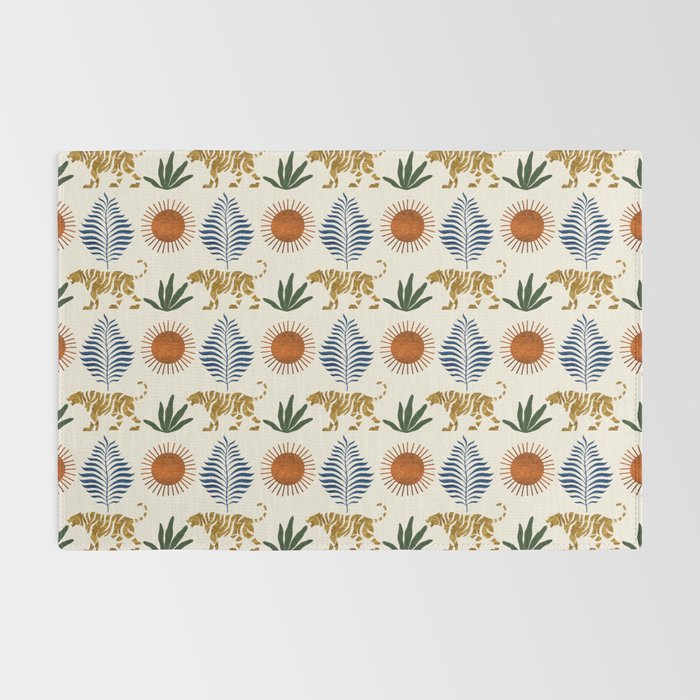 Jungle Tiger Print Rug Gallery Image 2