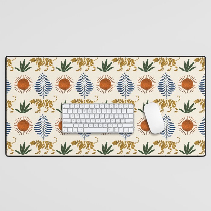 Jungle Tiger Print Desk Mat Gallery Image 1