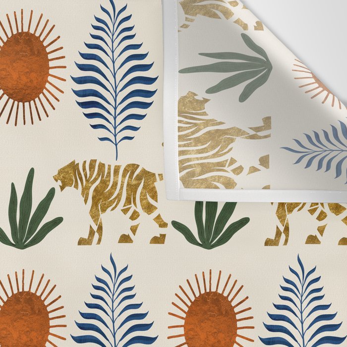 Jungle Tiger Print Wall Tapestry Gallery Image 3