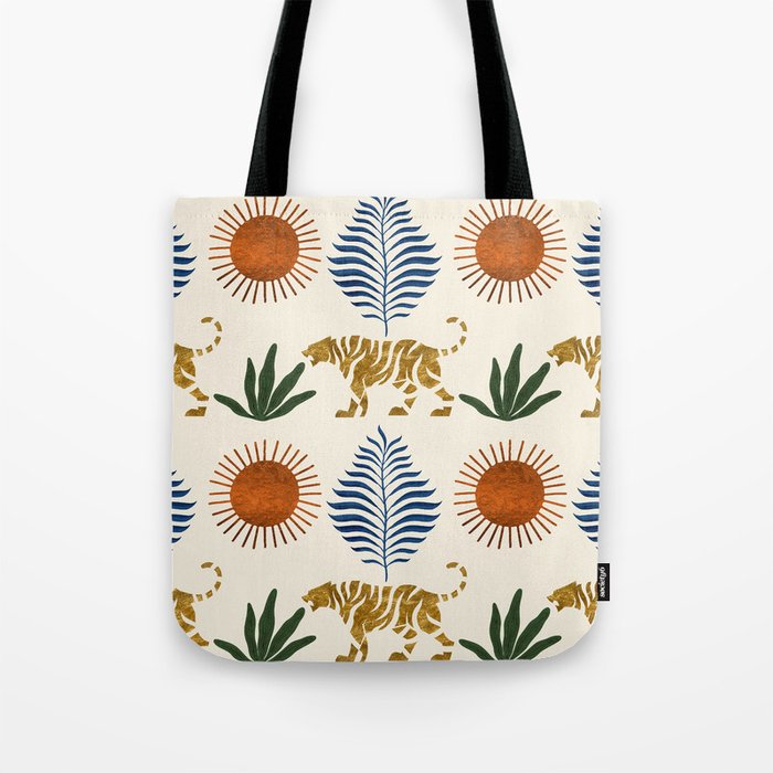 Jungle Tiger Print Tote Bag Gallery Image 1