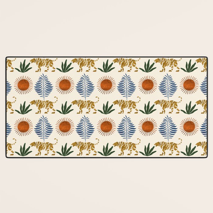 Jungle Tiger Print Desk Mat Gallery Image 3