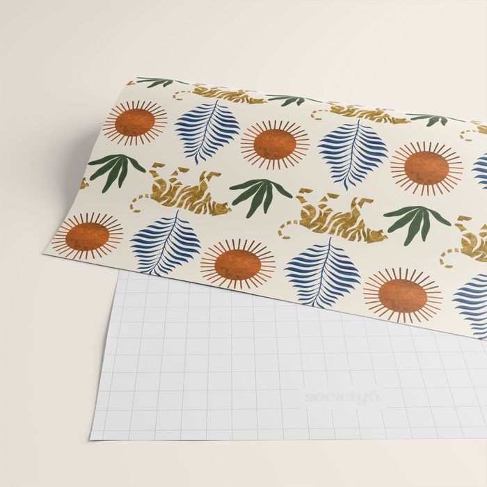 Jungle Tiger Print Wrapping Paper Gallery Image 2