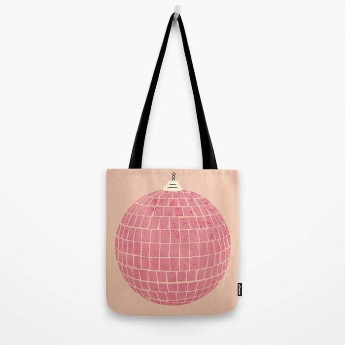 Disco Ball in Pink Tote Bag Gallery Image 2