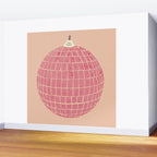 Disco Ball in Pink Wall Mural Gallery Image 2