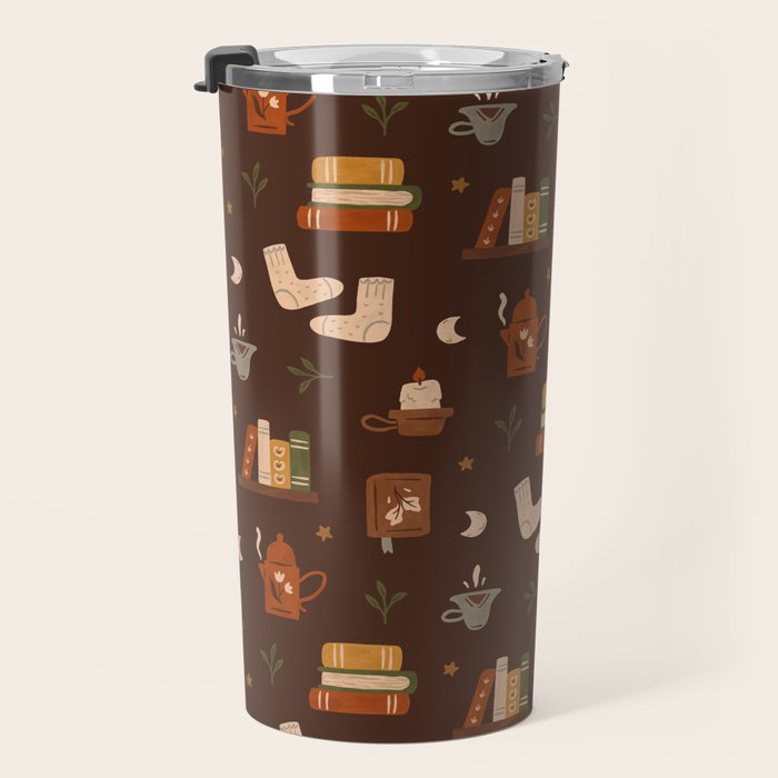 Cozy Night Reading Travel Mug Gallery Image 3