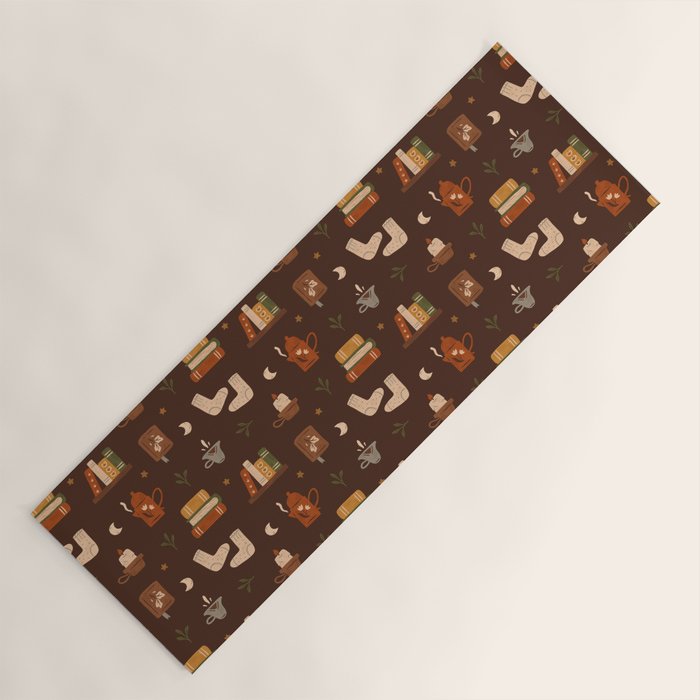 Cozy Night Reading Yoga Mat Gallery Image 1