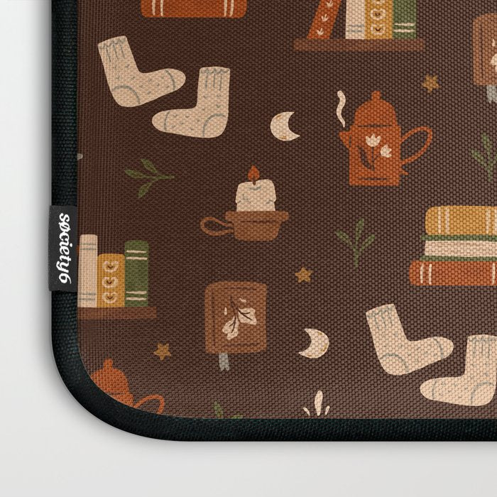 Cozy Night Reading Laptop Sleeve Gallery Image 3
