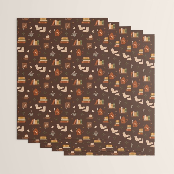 Cozy Night Reading Wrapping Paper Gallery Image 3
