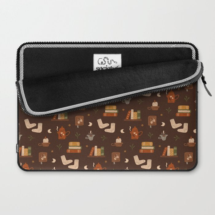 Cozy Night Reading Laptop Sleeve Gallery Image 2