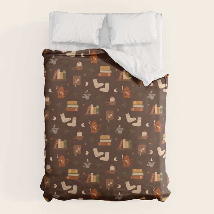 Cozy Night Reading Duvet Cover Gallery Image 6