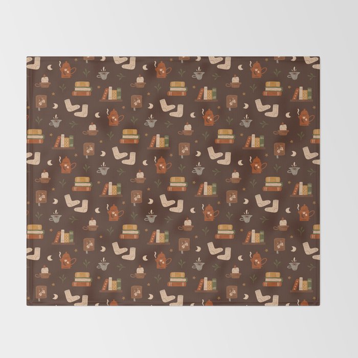 Cozy Night Reading Throw Blanket Gallery Image 2