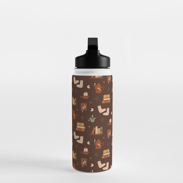 Cozy Night Reading Water Bottle Gallery Image 3