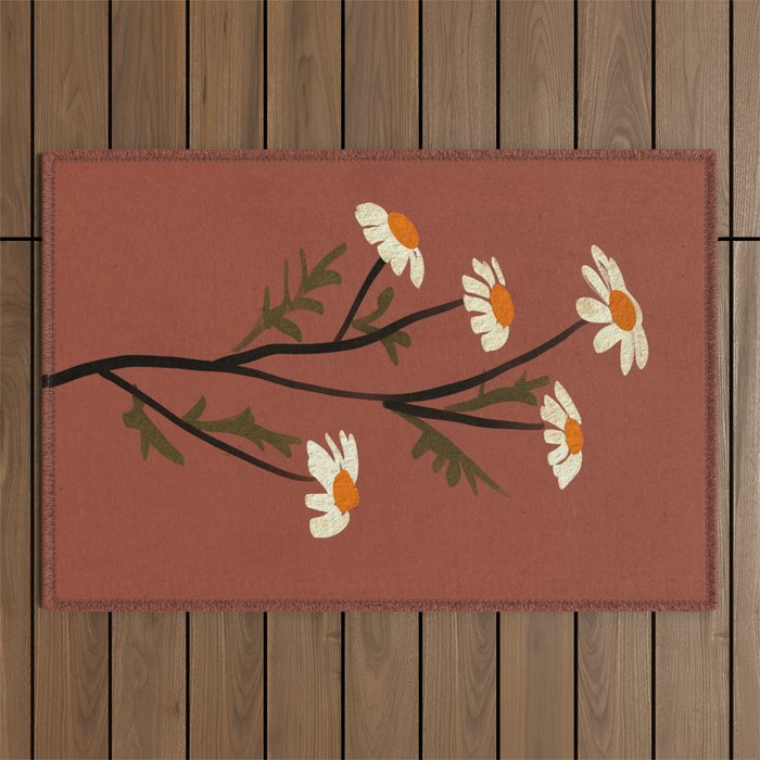 Flowers 8 Outdoor Rug Gallery Image 1
