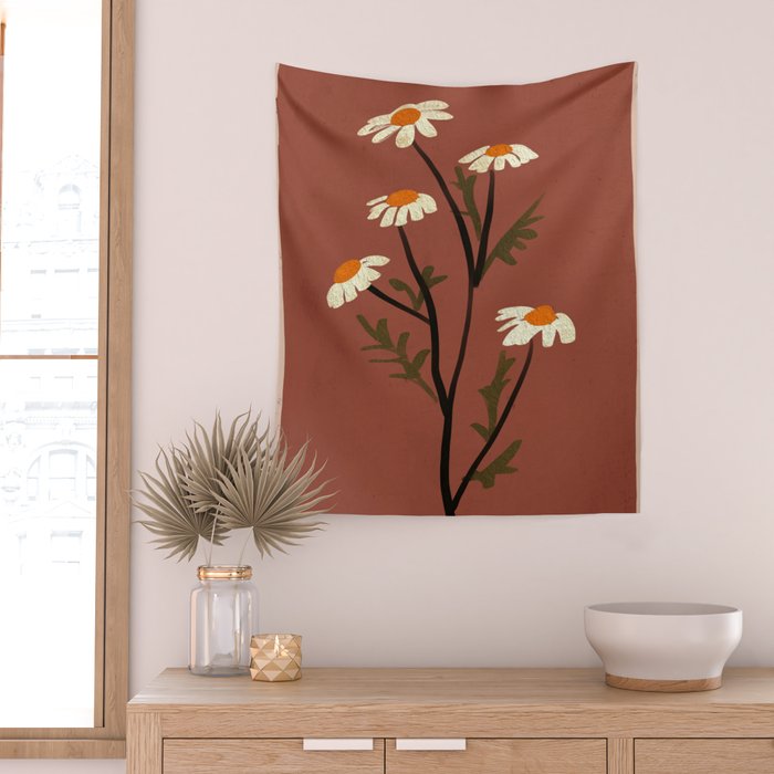 Flowers 8 Wall Tapestry Gallery Image 2