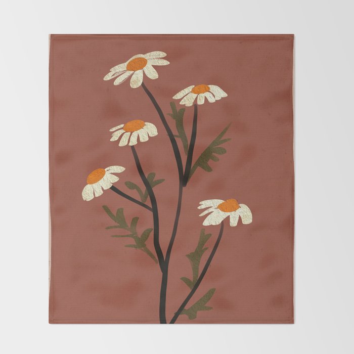 Flowers 8 Throw Blanket Gallery Image 2