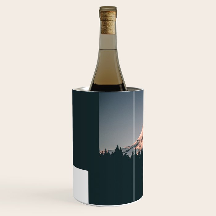 First Light on Mount Hood Wine Chiller Gallery Image 2