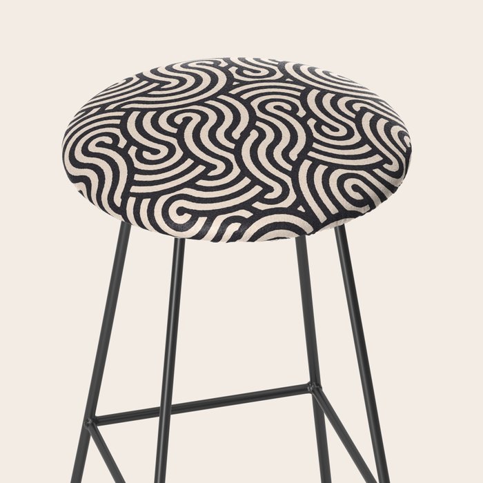 SWIRL Coal and Cream Stool Gallery Image 2