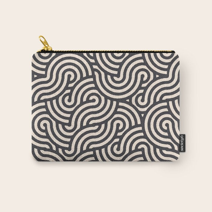 SWIRL Coal and Cream Carry All Pouch Gallery Image 1