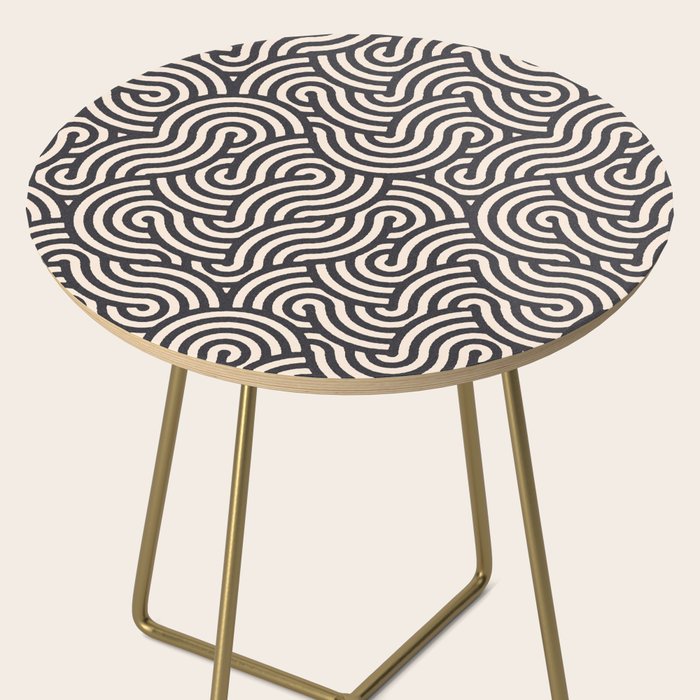 SWIRL Coal and Cream Side Table Gallery Image 2