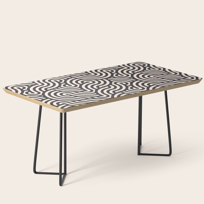 SWIRL Coal and Cream Coffee Table Gallery Image 1