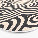 SWIRL Coal and Cream Bath Mat Gallery Image 3