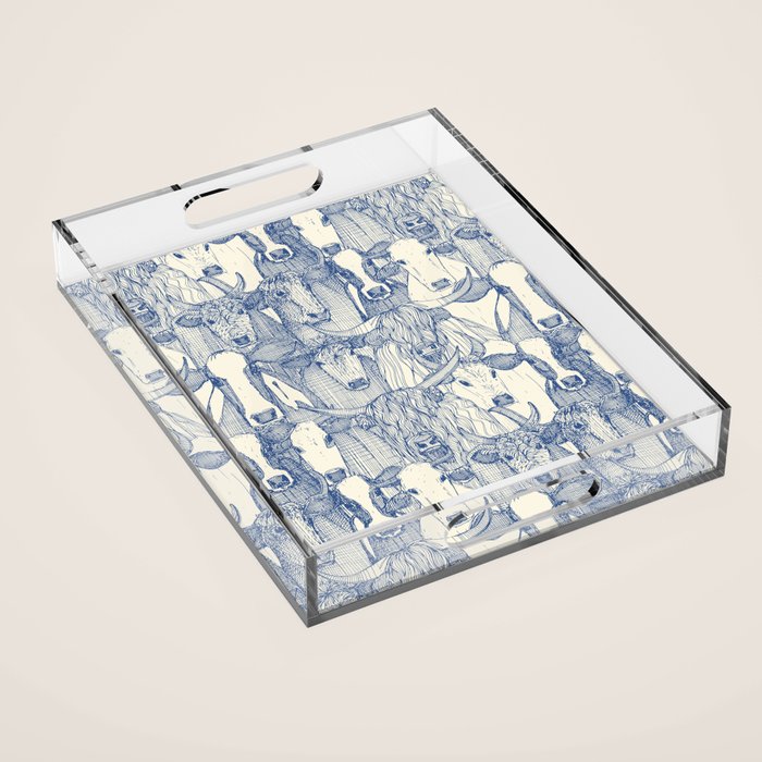 just cattle classic blue pearl Acrylic Tray Gallery Image 1