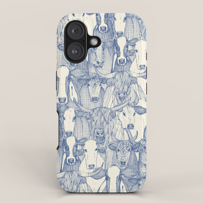 just cattle classic blue pearl iPhone Case Gallery Image 1